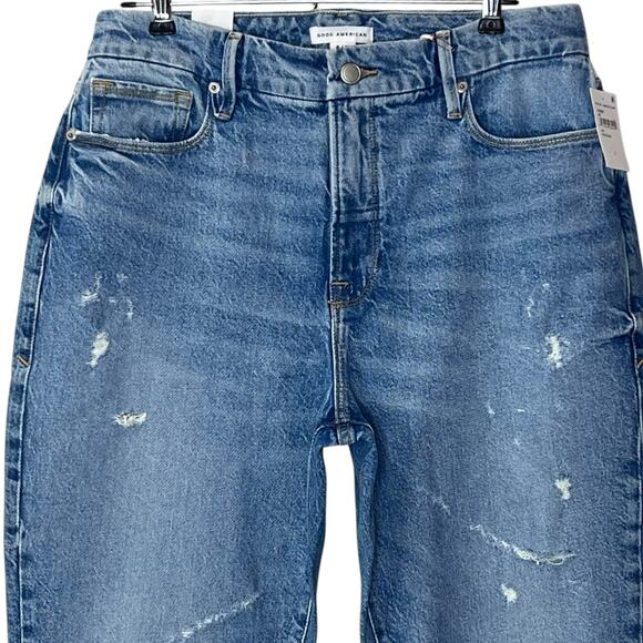 Good American Women's Straight Leg Jeans - Light Blue - Picture 5 of 11